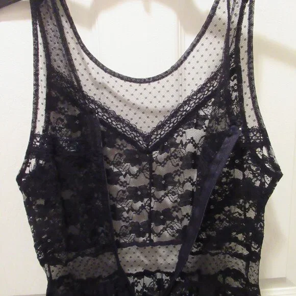 Royal Bones / Daang Goodman Black Lace Slip Dress, Medium Hot Topic - Picture 8 of 11